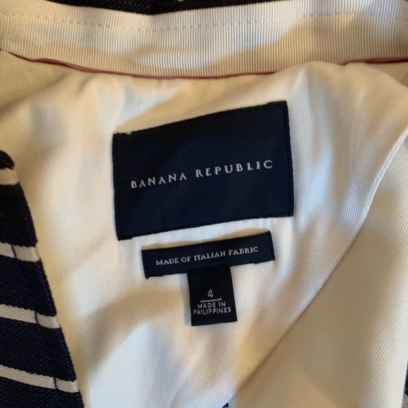 Navy and cream stripped blazer - Picture 4 of 5